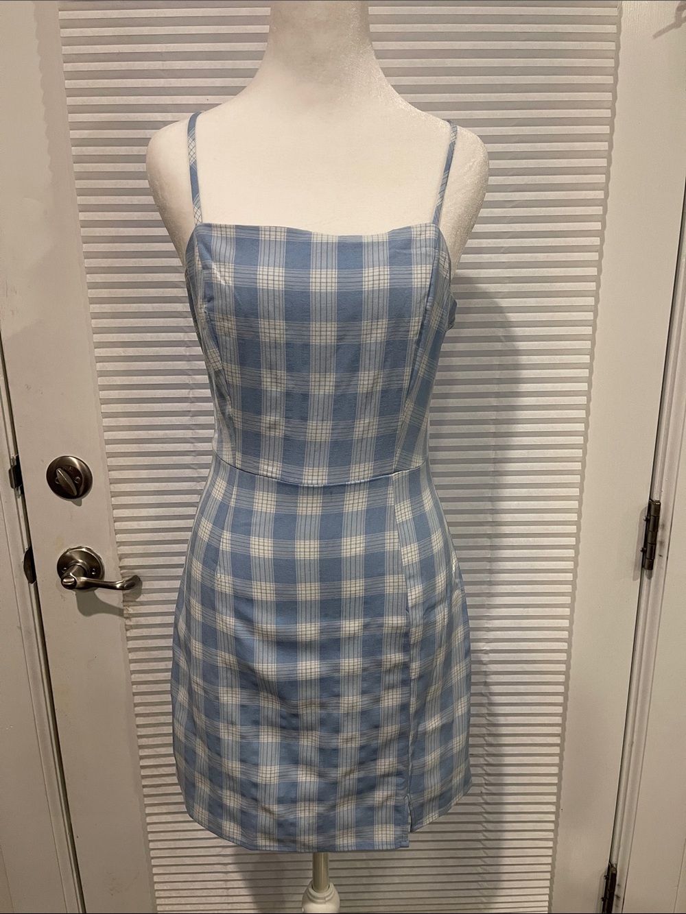 Nordstrom BP  Lola Plaid Spaghetti Strap Dress Size small